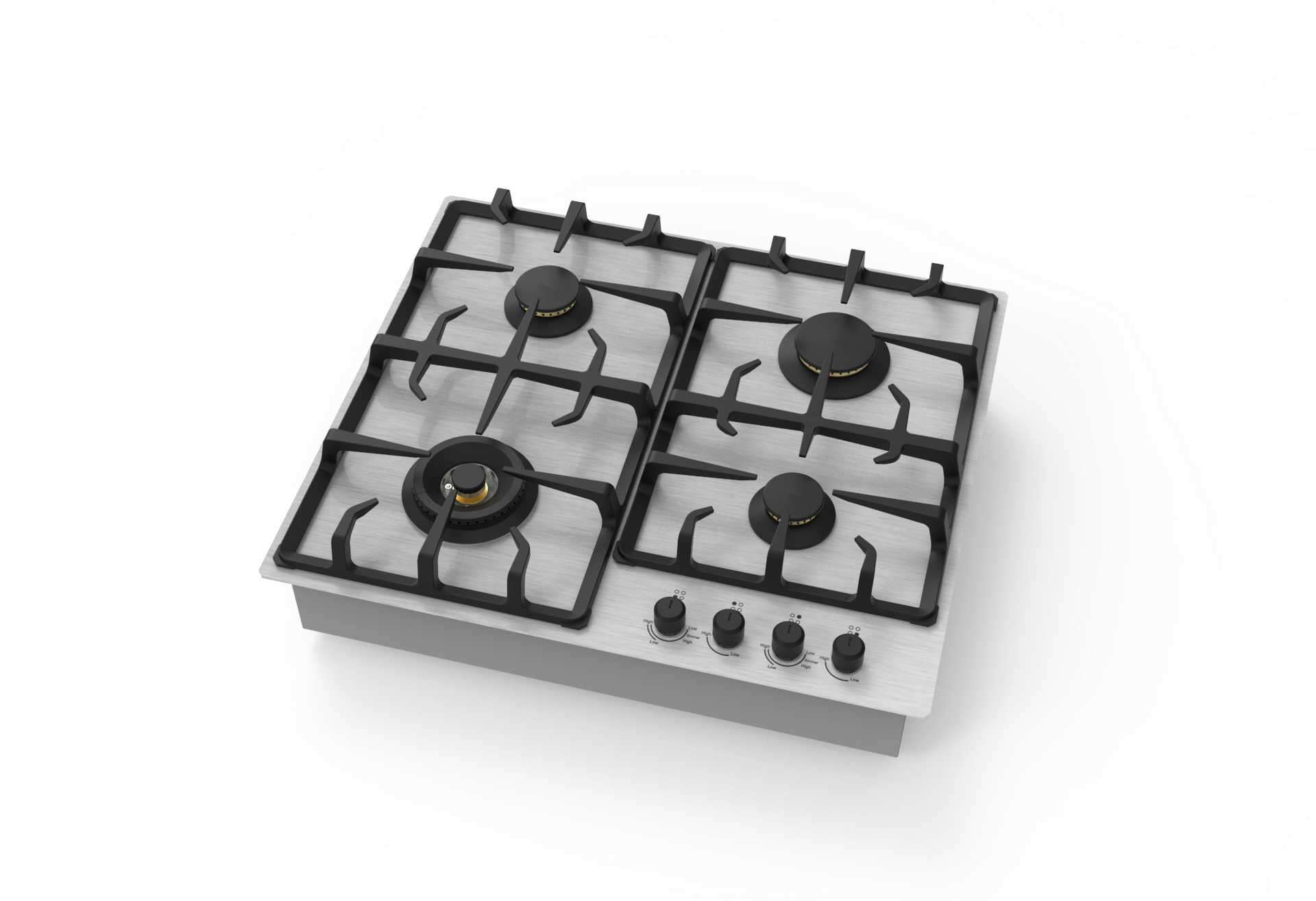 4 Burner Stainless Steel