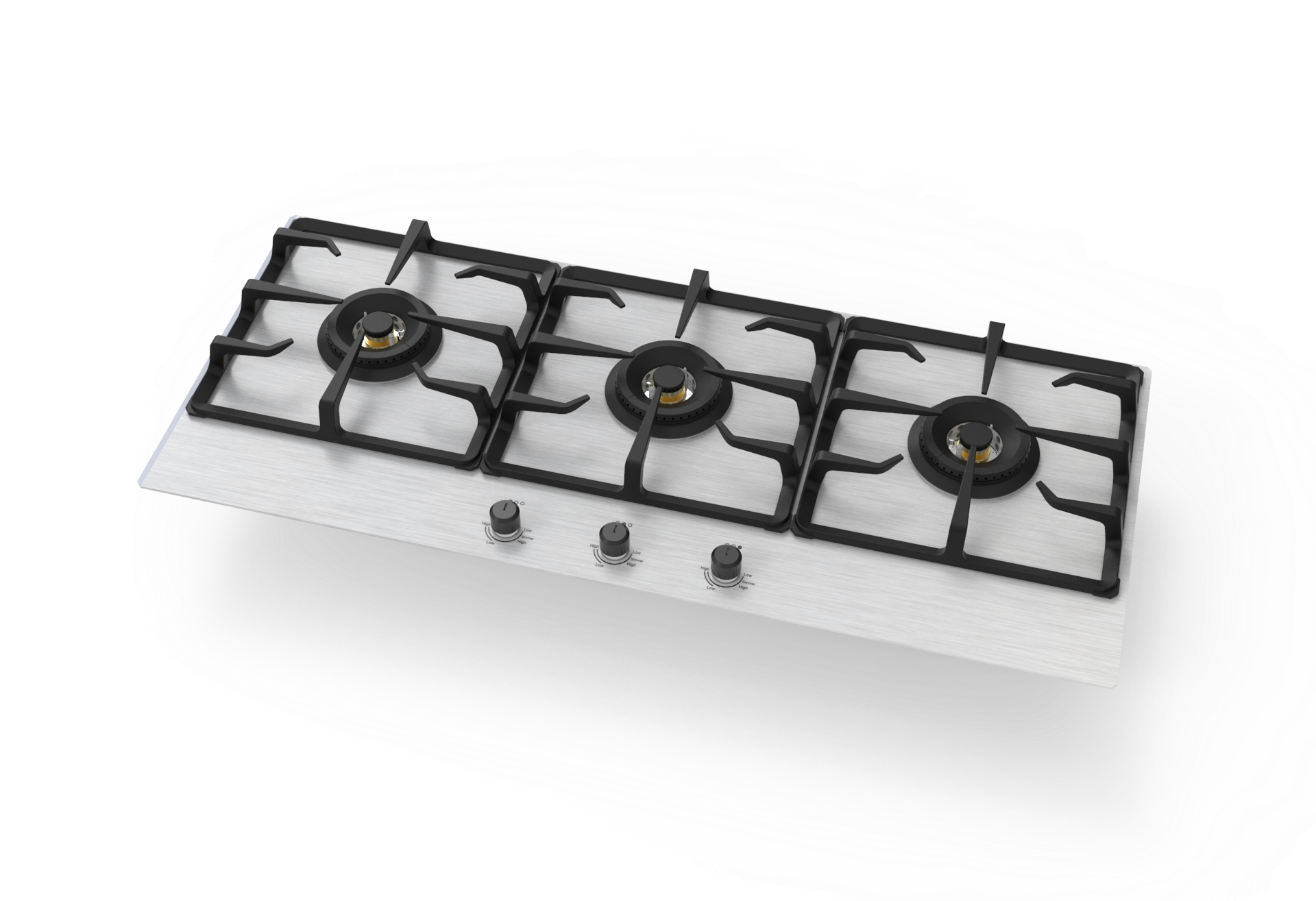 3 Burner Stainless Steel WOK